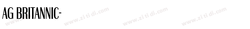 AG Britannic字体转换